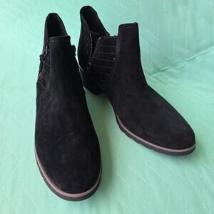 Reef Voyage Boot Low Women 11 suede leather bootie NWOT boho ankle zipper